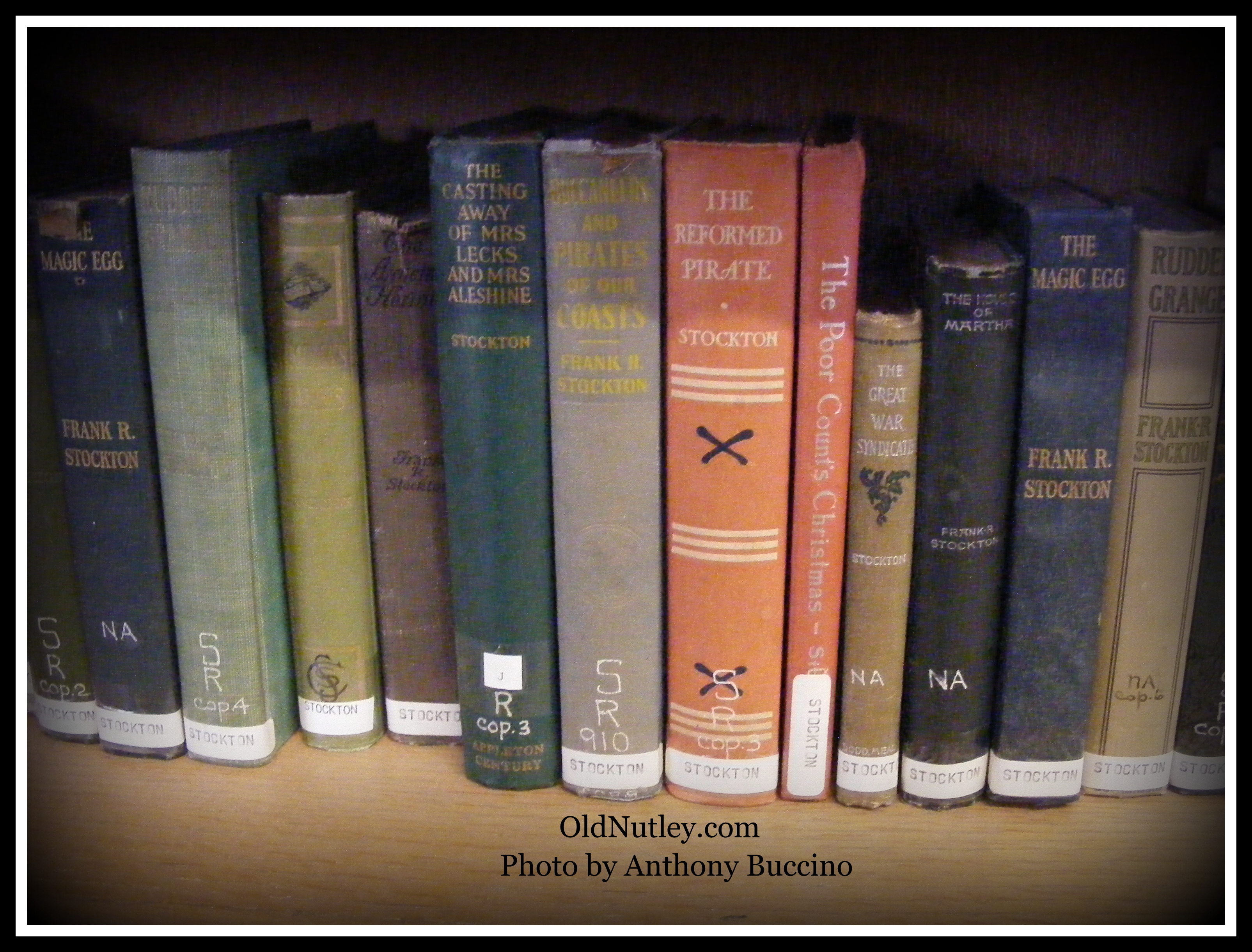 Frank R. Stockton books in Nutley Public Library, Nutley, NJ