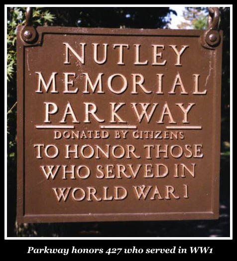 Nutley NJ Memorial Parkway honors those who served in WW1