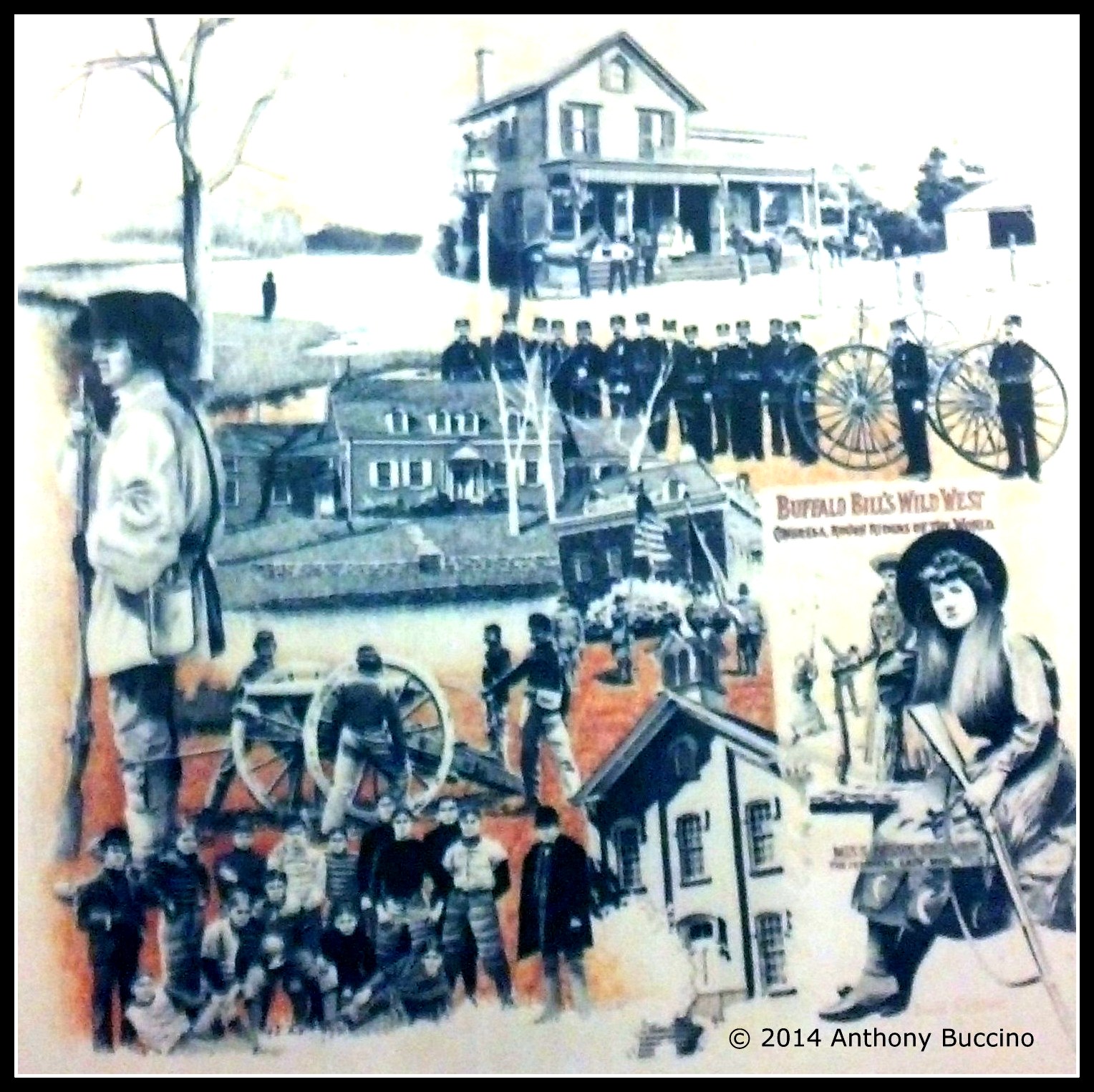 Town Hall Mural, Commisioner Chambers, Nutley NJ - Anthony Buccino